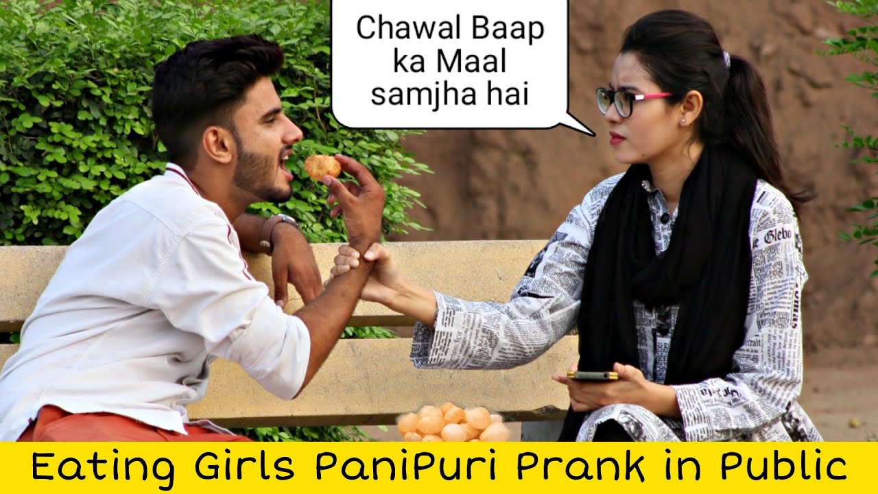 Eating Girls PANIPURI Prank @That Was Crazy