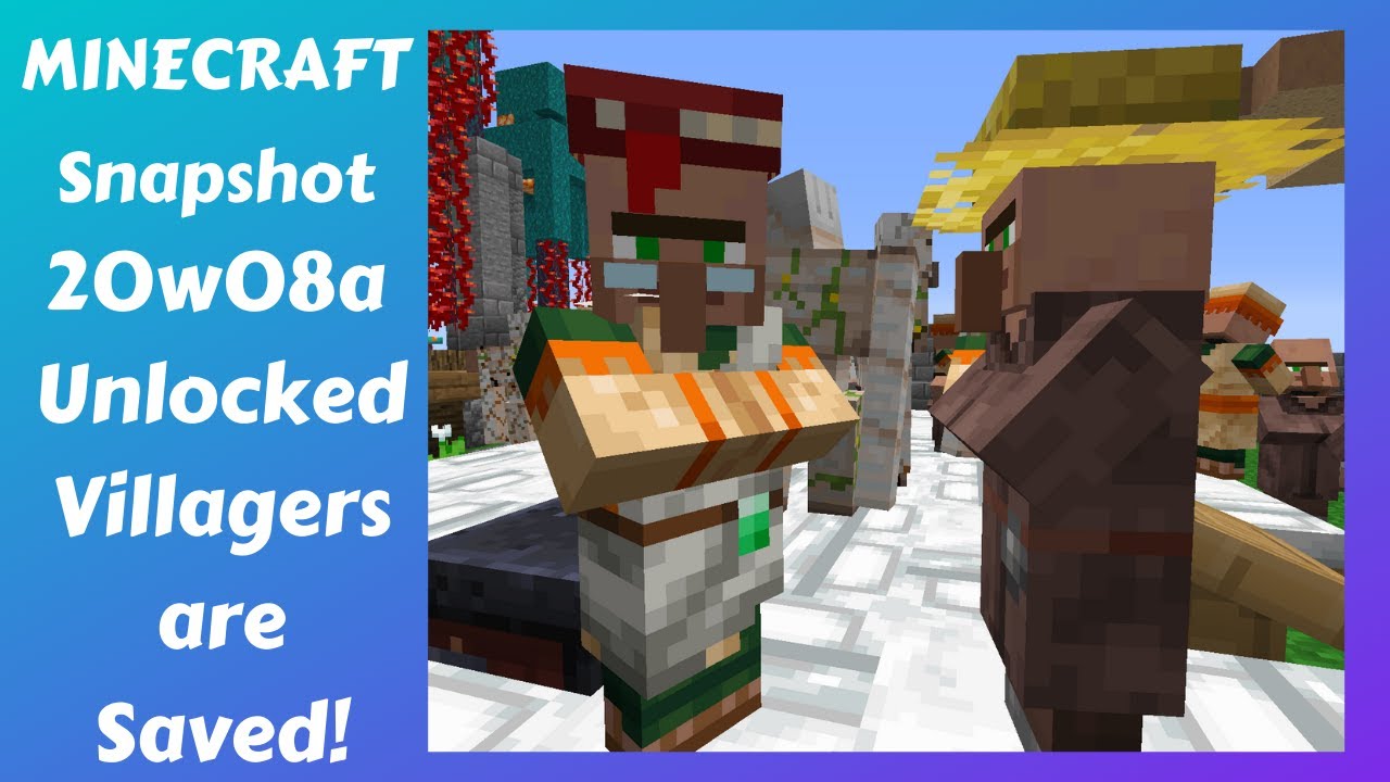 Minecraft Snapshot 20w08a: Больше никаких исчезающих жителей! Можно смело обновлять старые миры!
