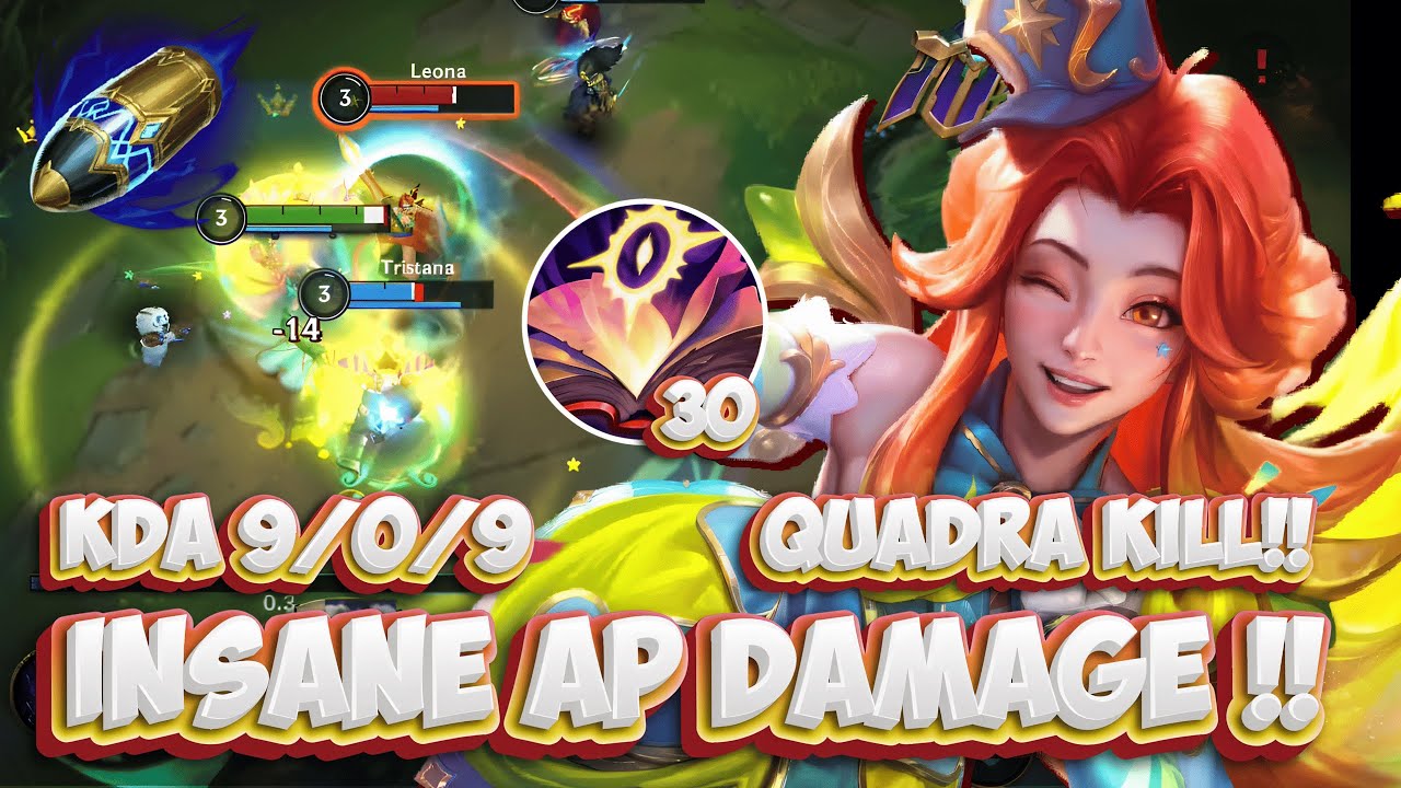 CARRY AP SUPPORT !! INSANE DAMAGE GARDEN PARTY SERAPHINE // WILD RIFT (BUILD+RUNES)