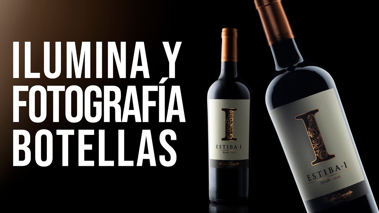 CÓMO ILUMINAR Y FOTOGRAFIAR BOTELLAS 🍾 usando luz contínua y de la manera más economica que hay