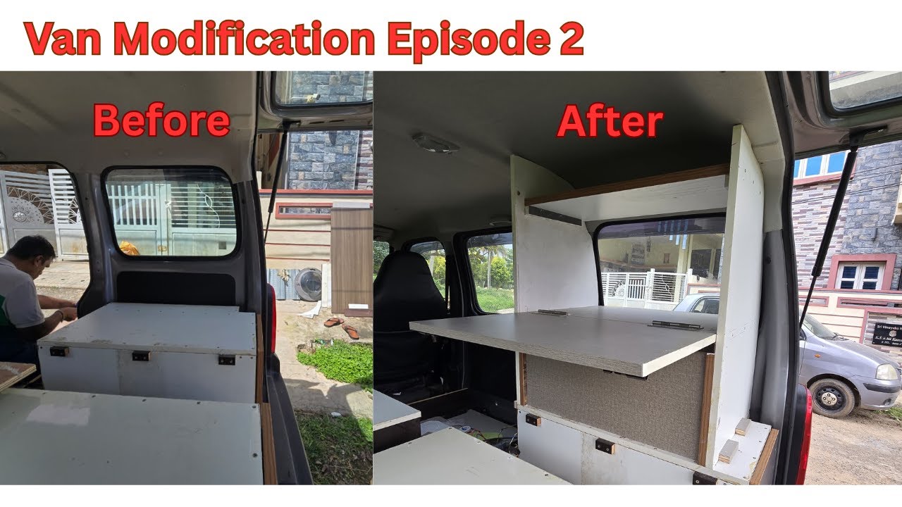 Van Modification Episode 2 | Finally My Dream Workspace Is Ready Inside the Van!