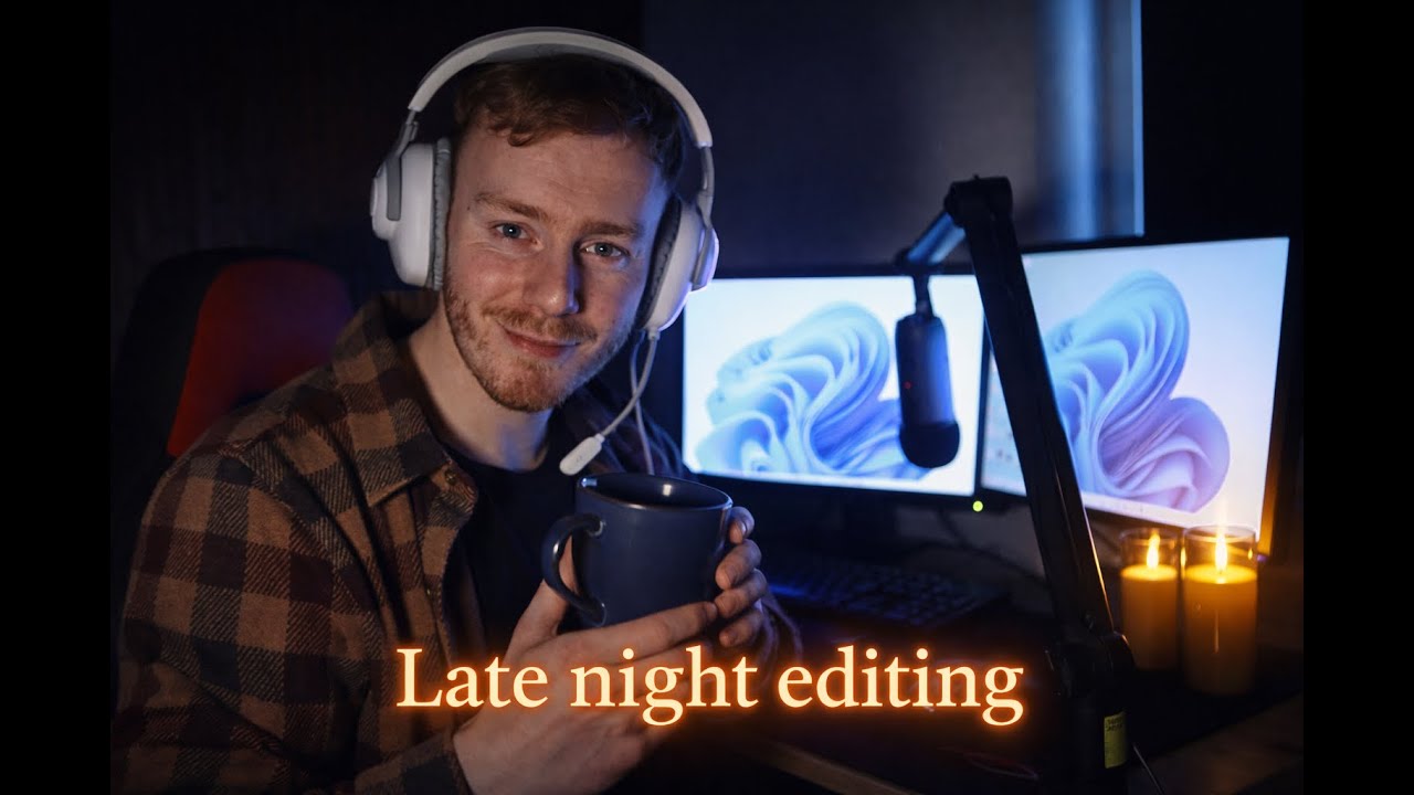 Late Night ASMR Editing ~ Behind the Scenes (Mostly No Talking)