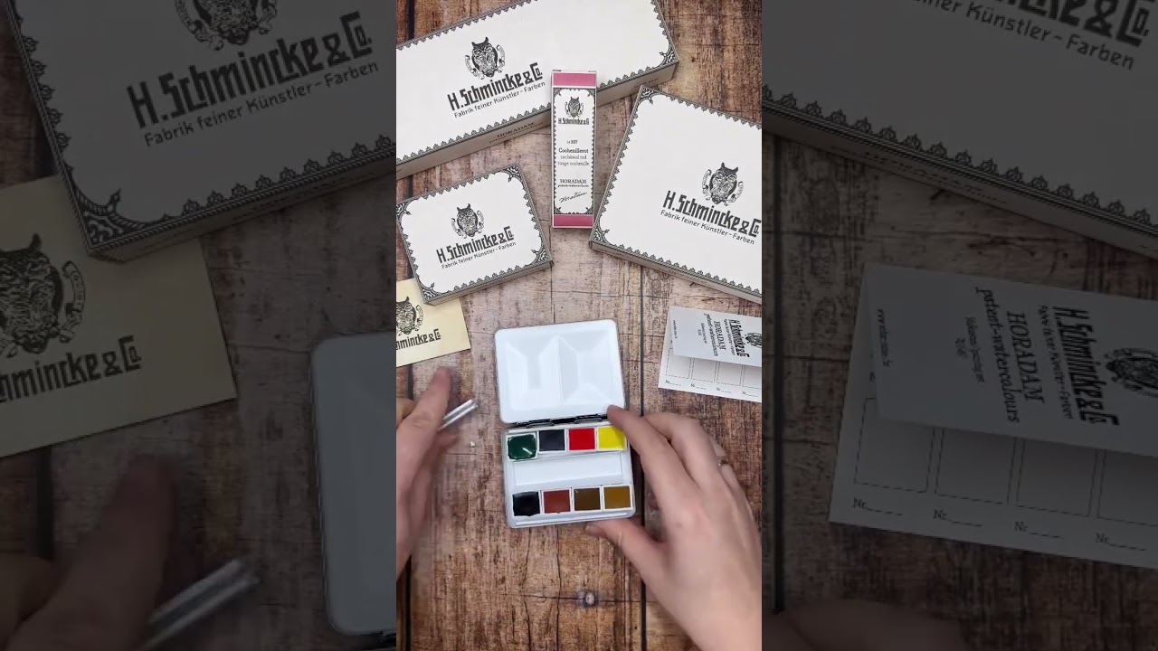 Schmincke Retro Edition - Reisemalkasten - Travel painting box