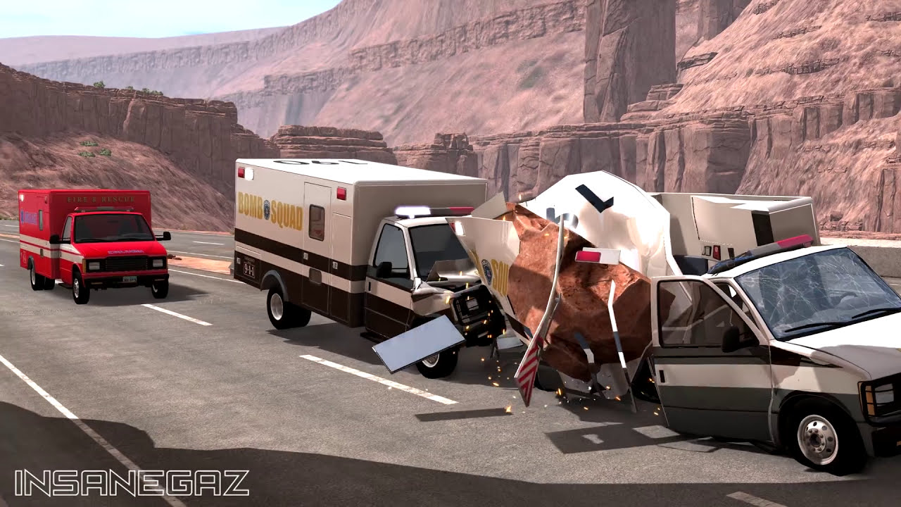 BeamNG Drive Rock Slides #5 - Insanegaz