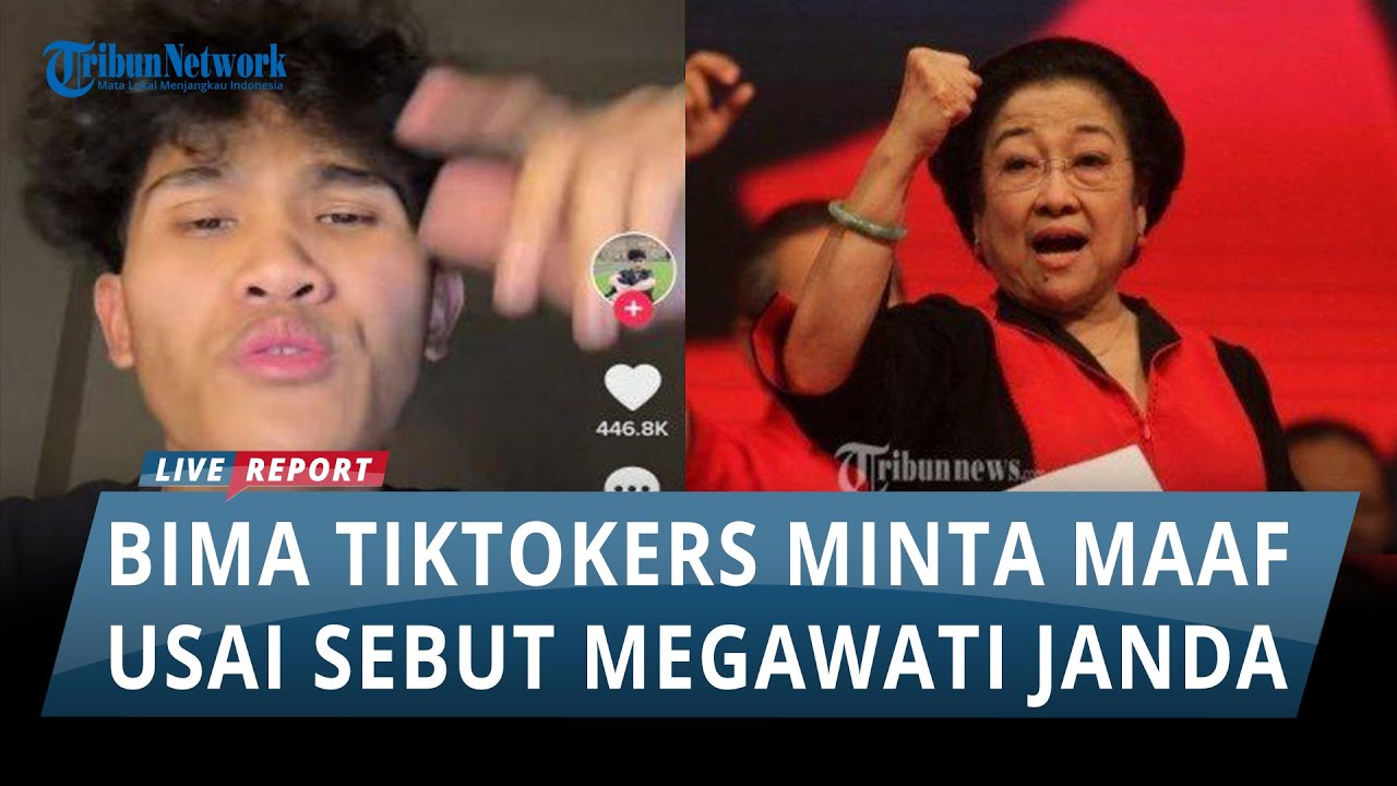 VIRAL!!! Bima Tiktoker Lampung Sebut MEGAWATI JANDA, Sikapnya Kini Disorot Netizen
