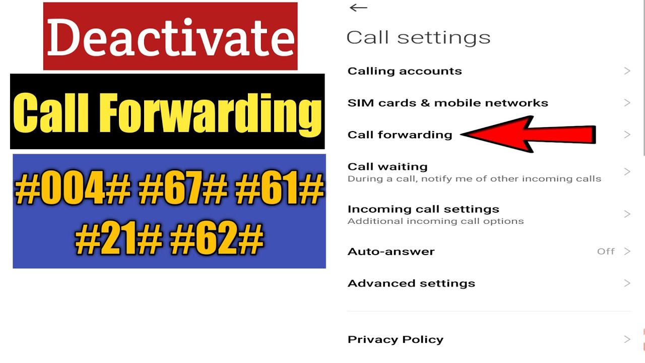 How To Deactivate Call Forwarding From Any Android Phone