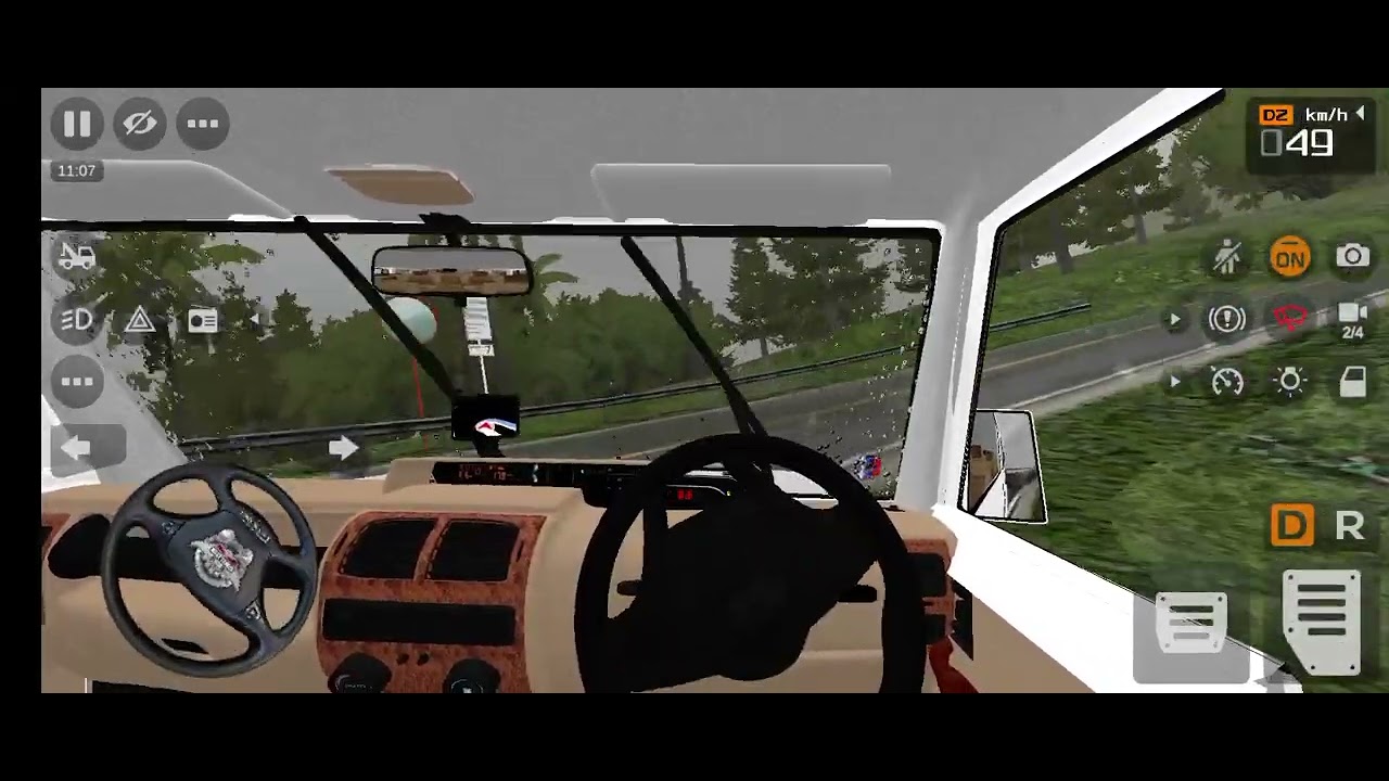 Bus simulator Indonesia drive Mahindra Bolero 2023 model 