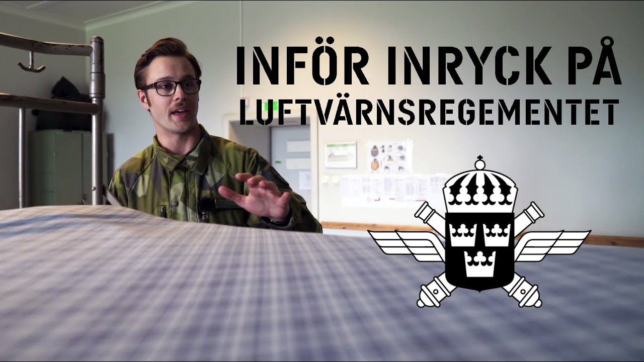 Inför inryck på Luftvärnsregementet i halmstad