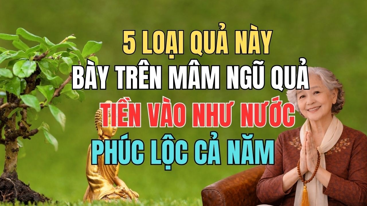 TẾT 2026 Thắp Hương 5 LOẠI QUẢ Lành Này Trên Mâm Ngũ Quả, Giữ Phúc – Giữ Lộc Suốt Cả Năm .