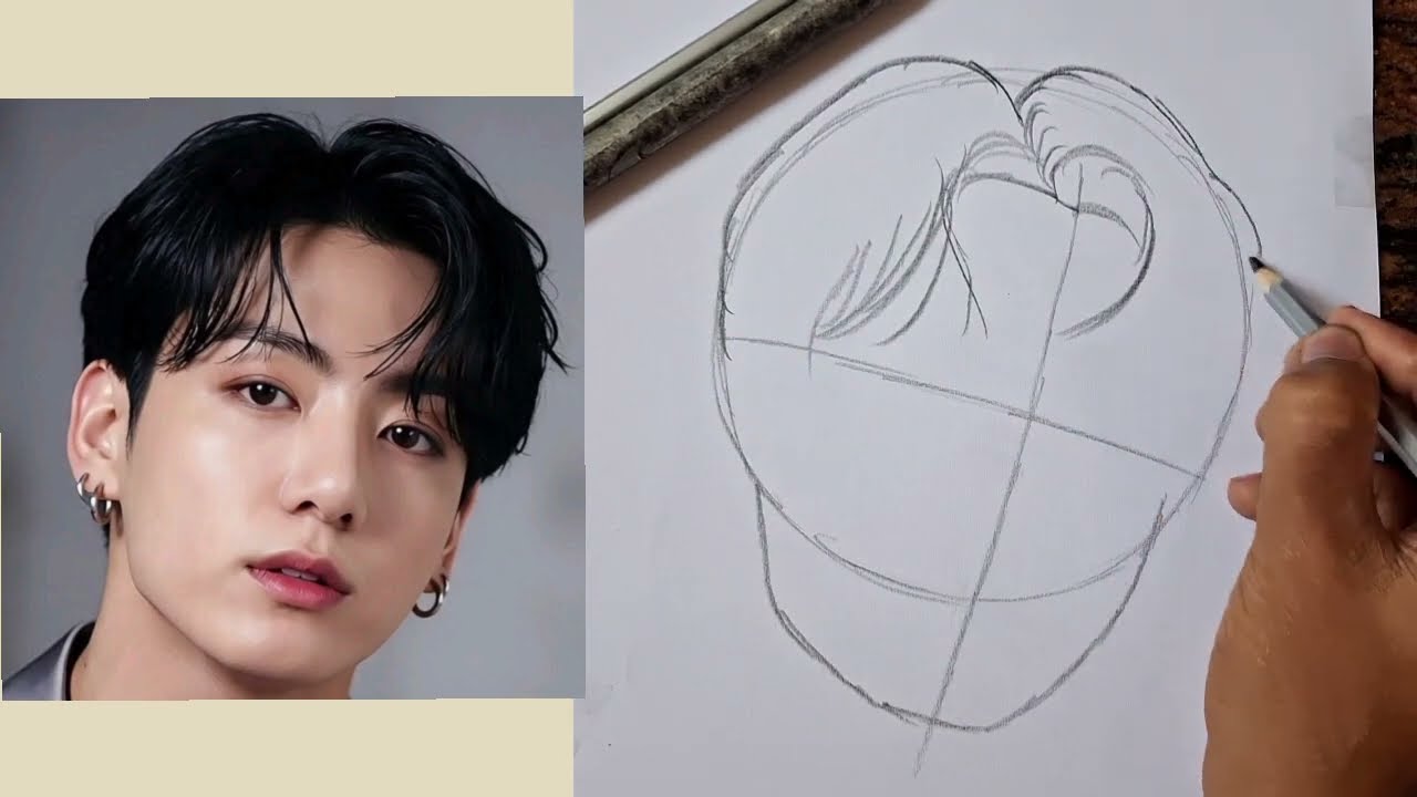 BTS Jungkook drawing 💜