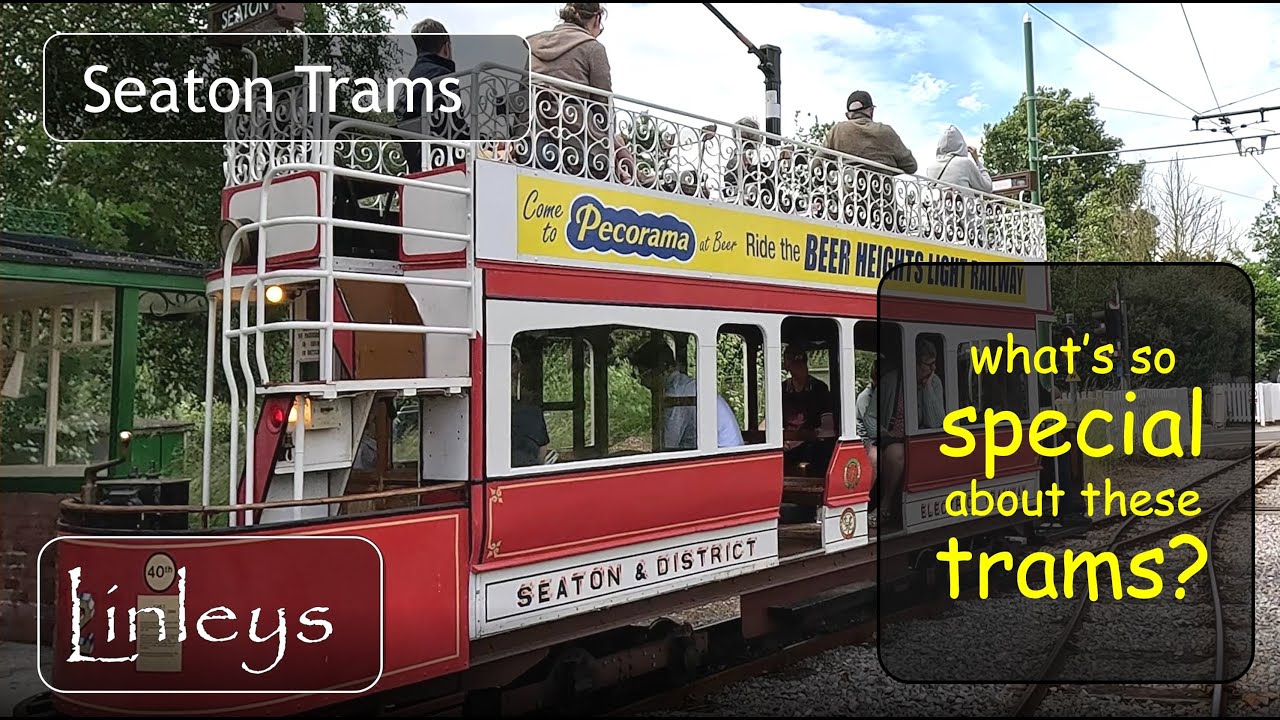 Riding the SEATON Trams • Old trams • A fun day out in Devon