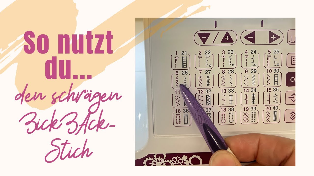 Nähmaschine schräger ZickZack