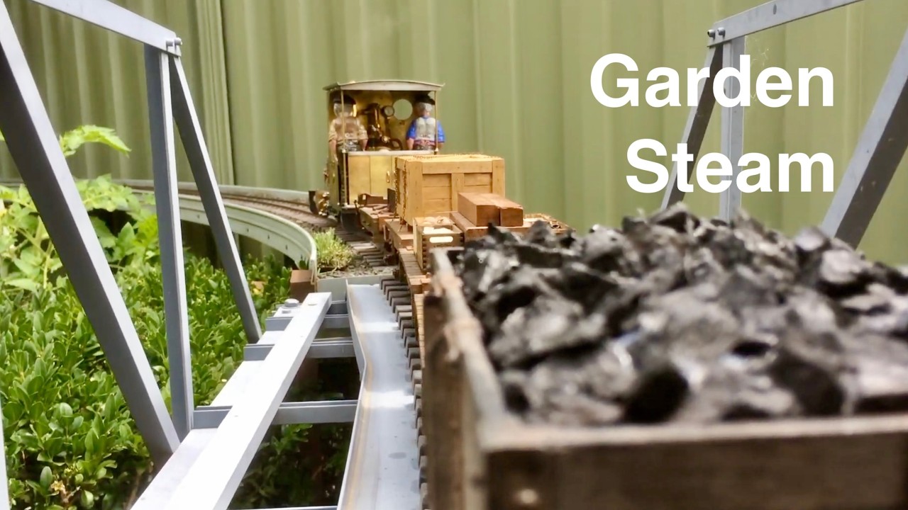 Garden Railway Slow Run... Camera onboard - 7/8ths Scale Live Steam