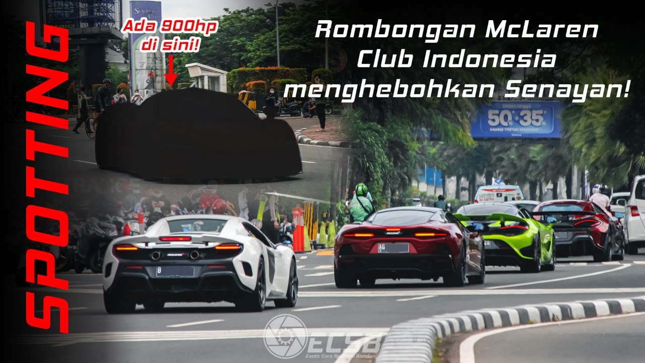 HEBOH! Mclaren GINTANI 900 HP menghebohkan jalanan Jakarta!