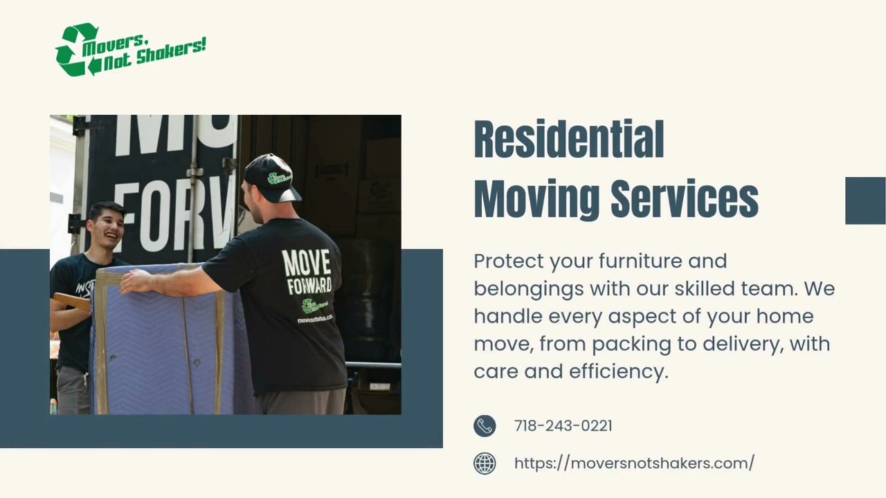 Manhattan Movers for Homes and Businesses - Movers Not Shakers