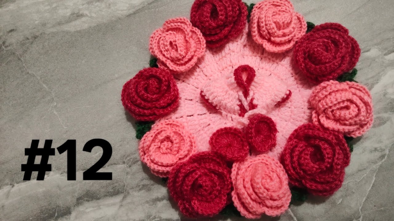 3 No Crochet Rose Flower design dress|hari_govind_crochet