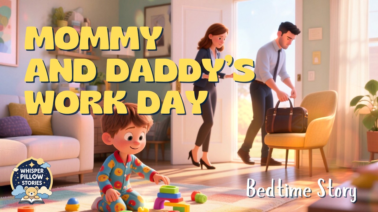 Mommy and Daddy's Work Day 🧸🌙|Story for Kids 🌙 | Calm Sleep Story 👶