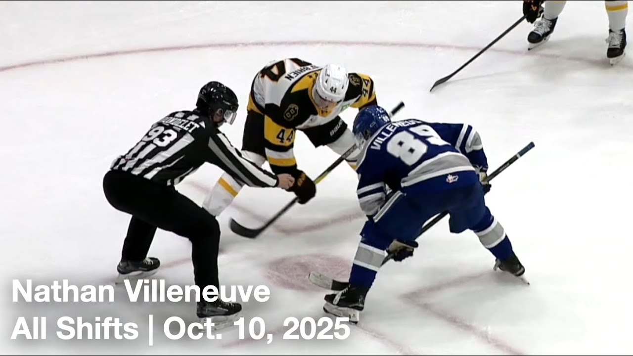 Nathan Villeneuve (SBY89) | All Shifts | Sudbury Wolves vs. Brantford Bulldogs (OHL) | 10 10 2025