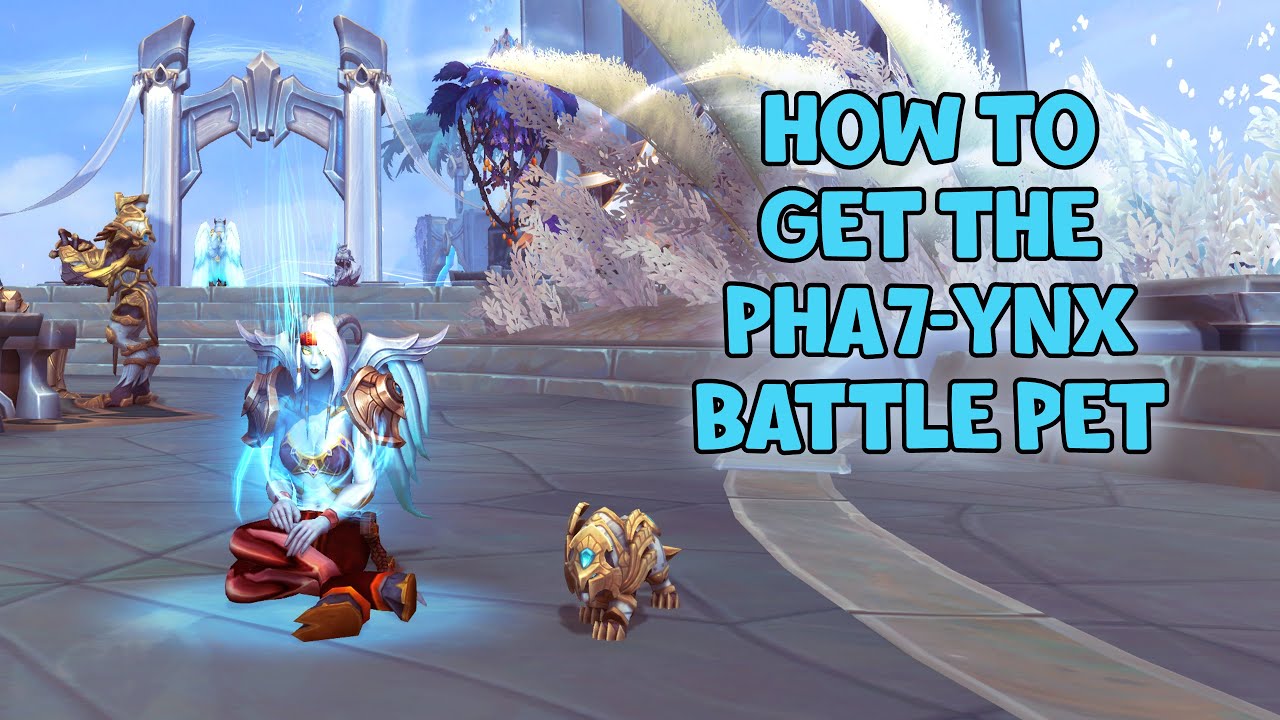 WoW Shadowlands - How To Get The PHA7-YNX Battle Pet | Engineering Recipe | Ascended Reputation