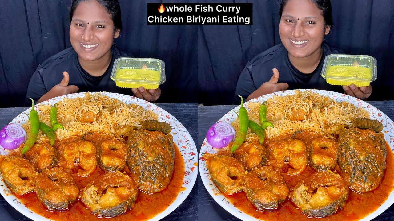 🔥 Whole Fish Curry, Chicken Biryani, Rasmalai Sweet Eating Challenge | Video 225