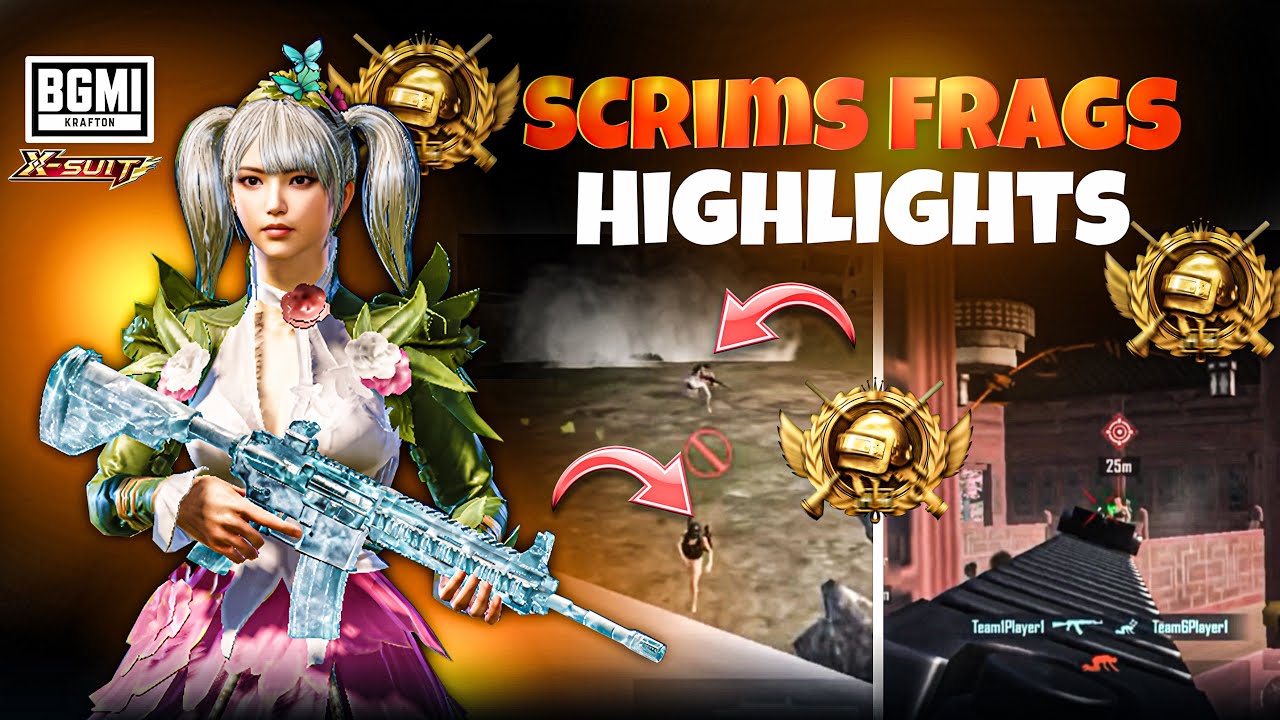 PLAYING SCRIMS | BGMI 🔱 | GAMEPLAY AND FRAGS HIGHLIGHTS |