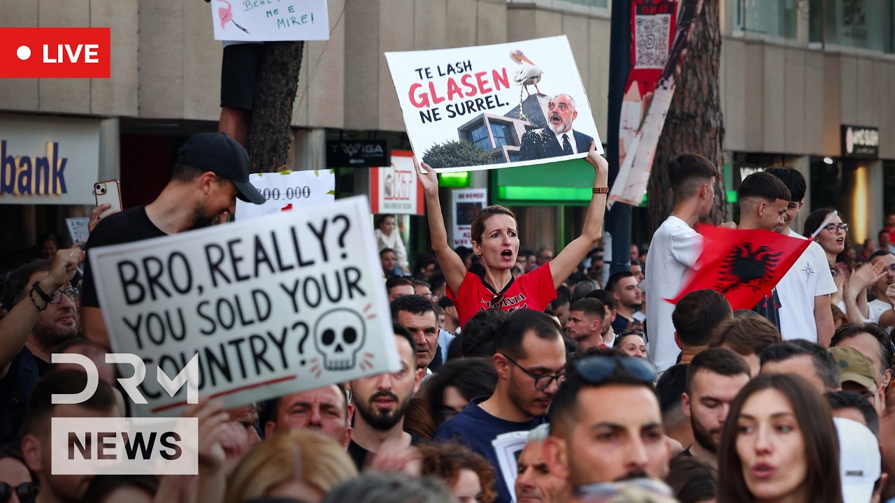 LIVE: Albanians Protest Luxury Resort Project Linked to Jared Kushner, Trump's Son-in-Law | AC1N