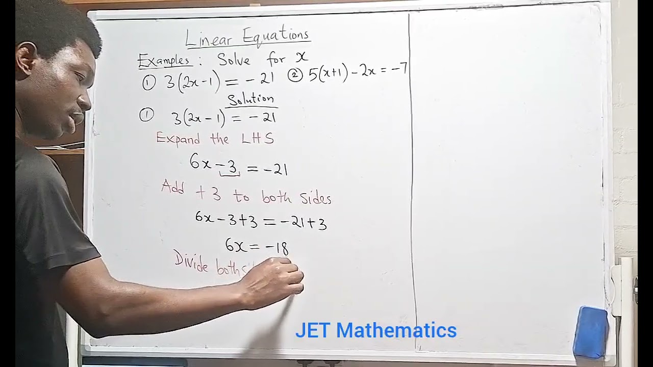 Linear Equations involving brackets #mathematics #mathstutor #learnmath 