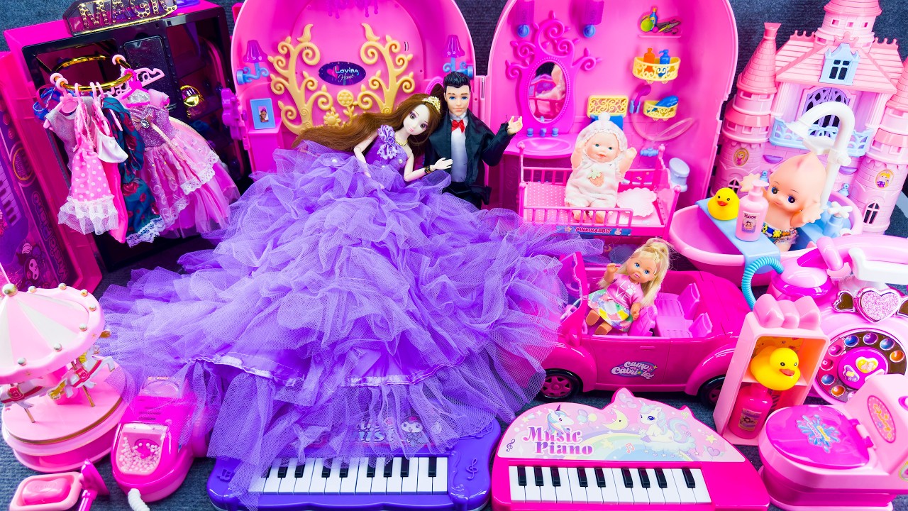 20 Minutes Satisfying Unboxing Barbie Family Playset, Doll Dressup Set Toys ASMR | Review Toys