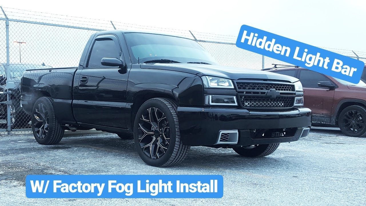 03-06 Silverado Hidden Light Bar/Factory Fog Light Install