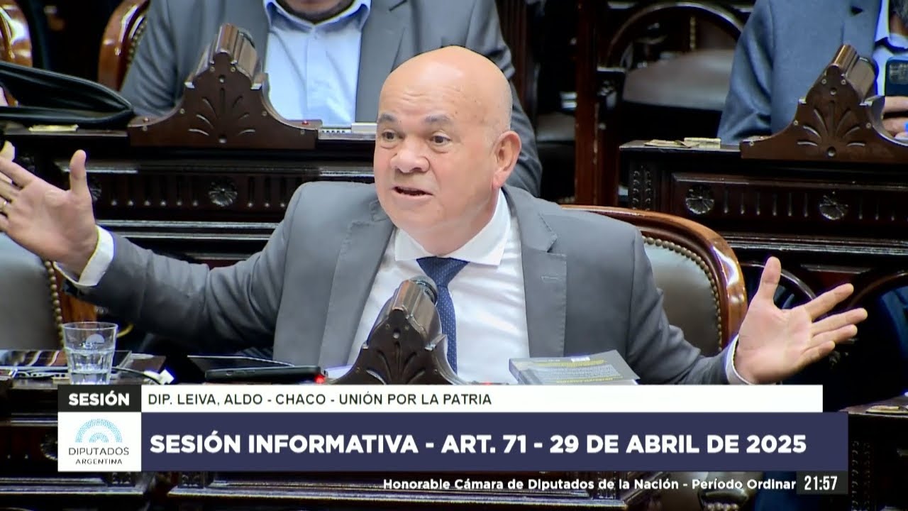 Diputado Leiva, Aldo - UxP - Sesión Informativa - Art 71 CN - 29-04-2025