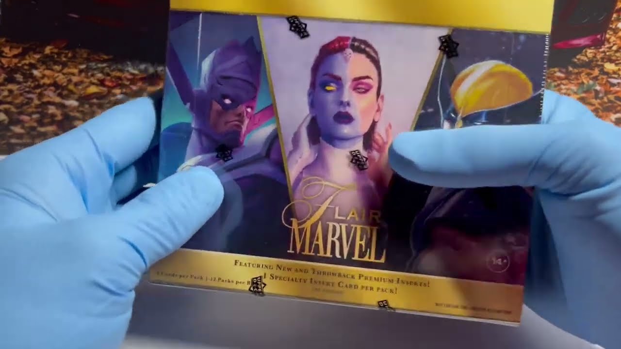 MARVEL FLAIR HOBBY BOX RIP!!! Rare hits! Classic Heroes/Villains!