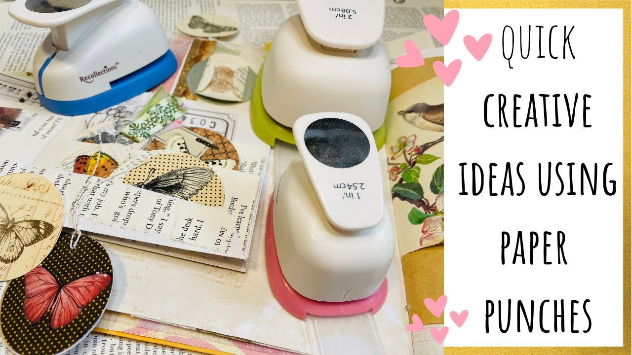 Paper Punch Creative Ideas - Making Easy Ephemera - Craft With Me - Tutorial - Circle Punch