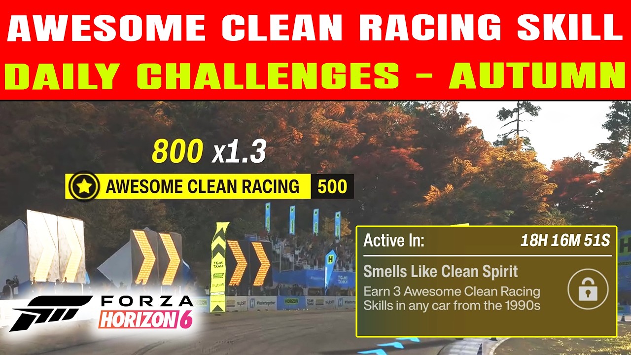 ПОТРЯСАЮЩИЙ НАВЫК ЧИСТОЙ ЕЗДЫ в Forza Horizon 6 | Ежедневное испытание Smells Like Clean Spirit |...