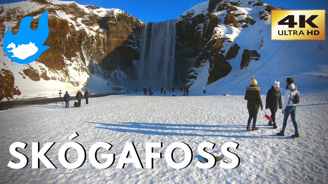 Iceland Walking Tour - Skógafoss [4K]