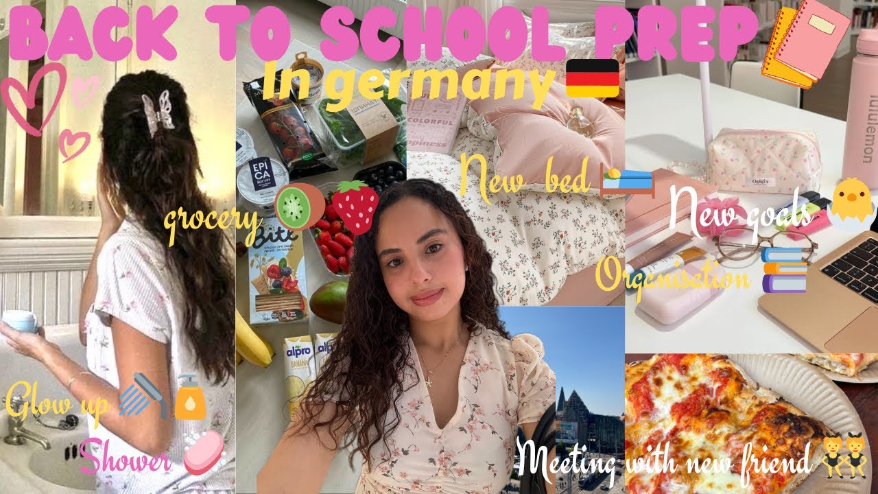 يلاه نوجدو مجموعين للدخول المدرسي Glow up for my📚✨ german school 🎀🇩🇪/My new goals 🦋/My new🌸🛏️ bed