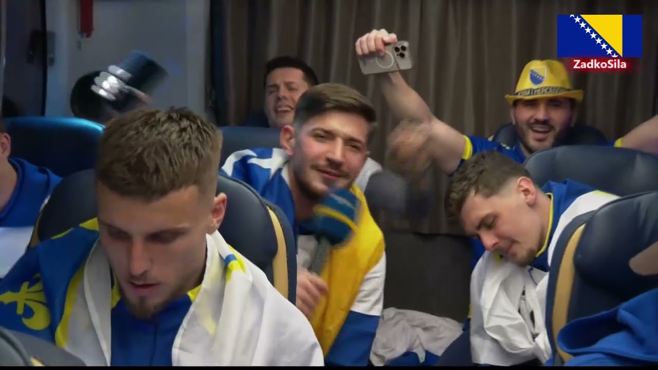 Reprezentacija BiH,  u Autobusu  povratak za Sarajevo