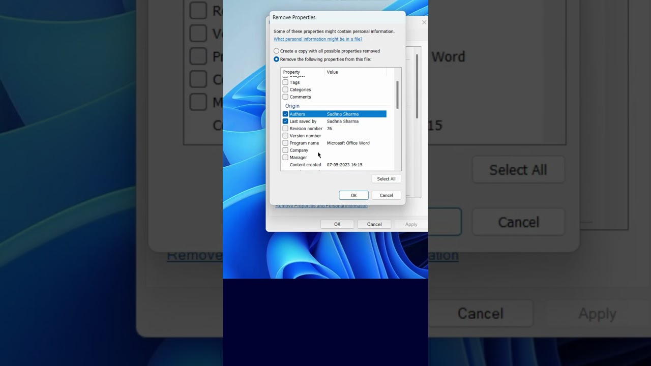 Как удалить информацию об авторе и последнем изменении в Microsoft Word
