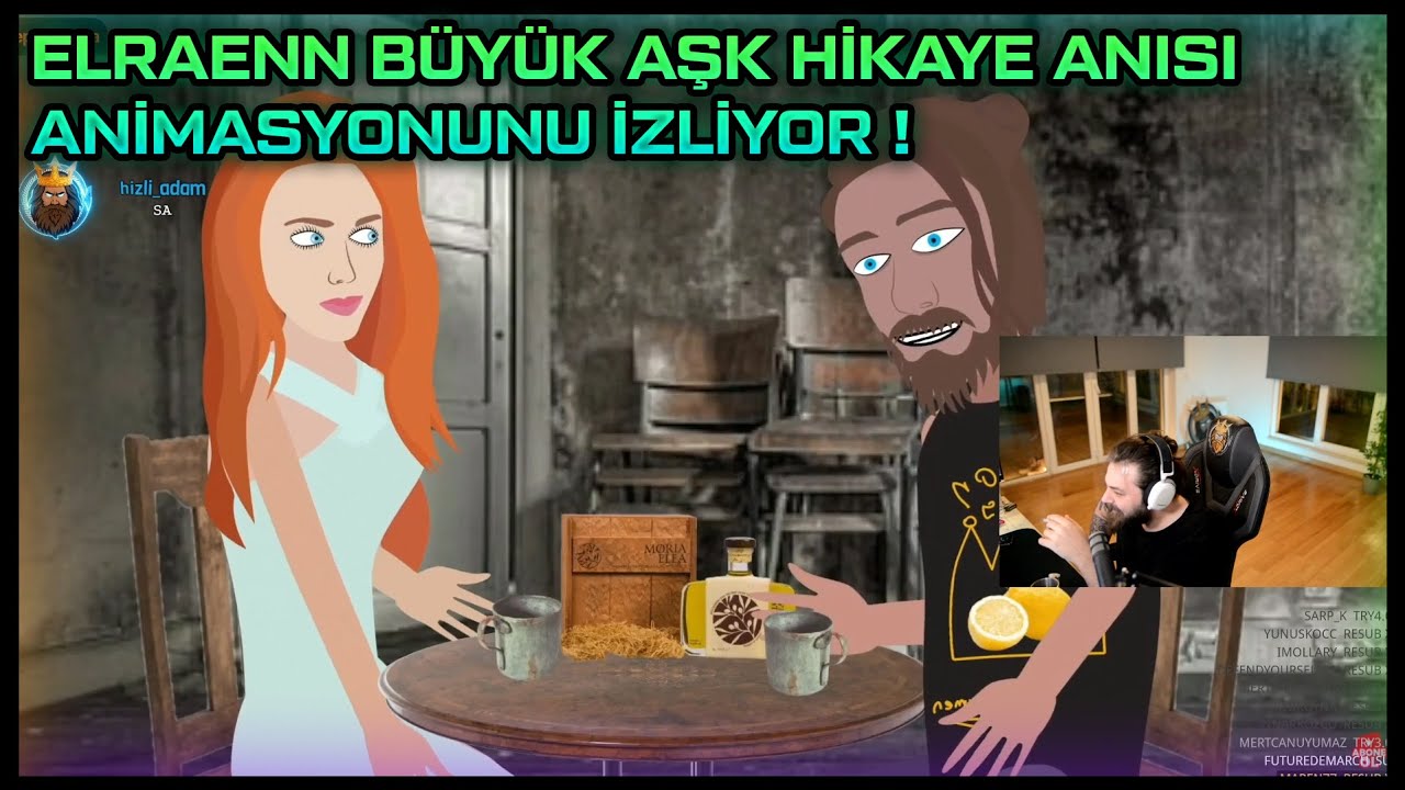 ELRAENN B&Uuml;Y&Uuml;K AŞK HİKAYESİ ANİMASYONUNU İZLİYOR !