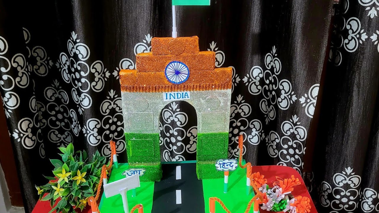 How to make India gate with cardboard l DIY India gate from cardboard l Independence Day Craft
