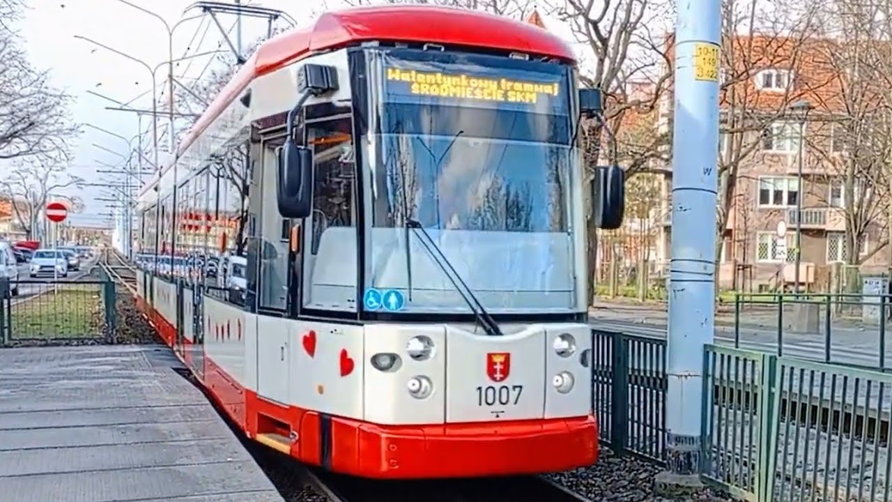 GAiT Gdańsk - Bombardier NGT6-2 #1007 | Linia Walentynkowy Tramwaj 🎶 Anomalia 🎶