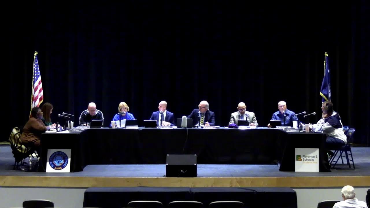 Florence 1 Schools Board Meeting-January 15, 2026