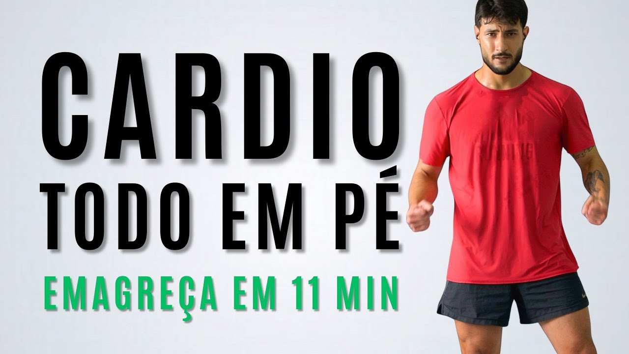 11 MIN de CARDIO para EMAGRECER f&aacute;cil, sem equipamentos, sem repeti&ccedil;&otilde;es