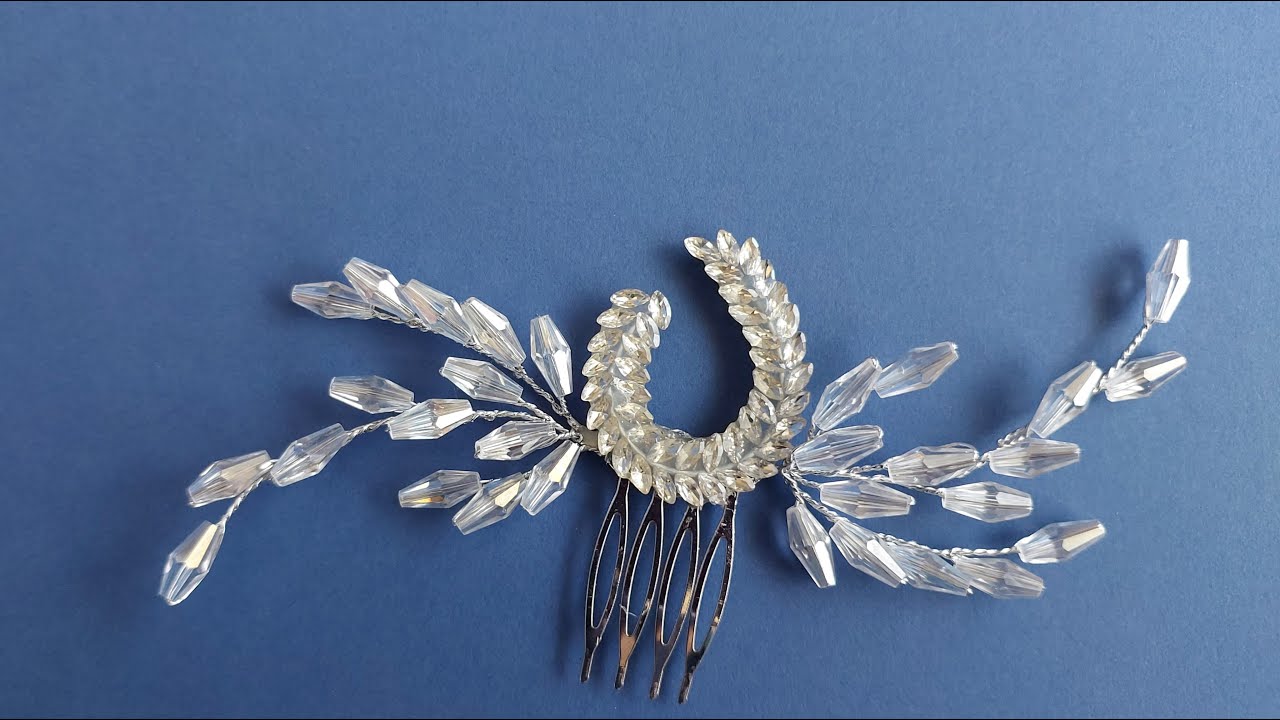 How to Make a Crystal Side Hair Comb | Step-by-Step Bridal Hair Accessory DIY