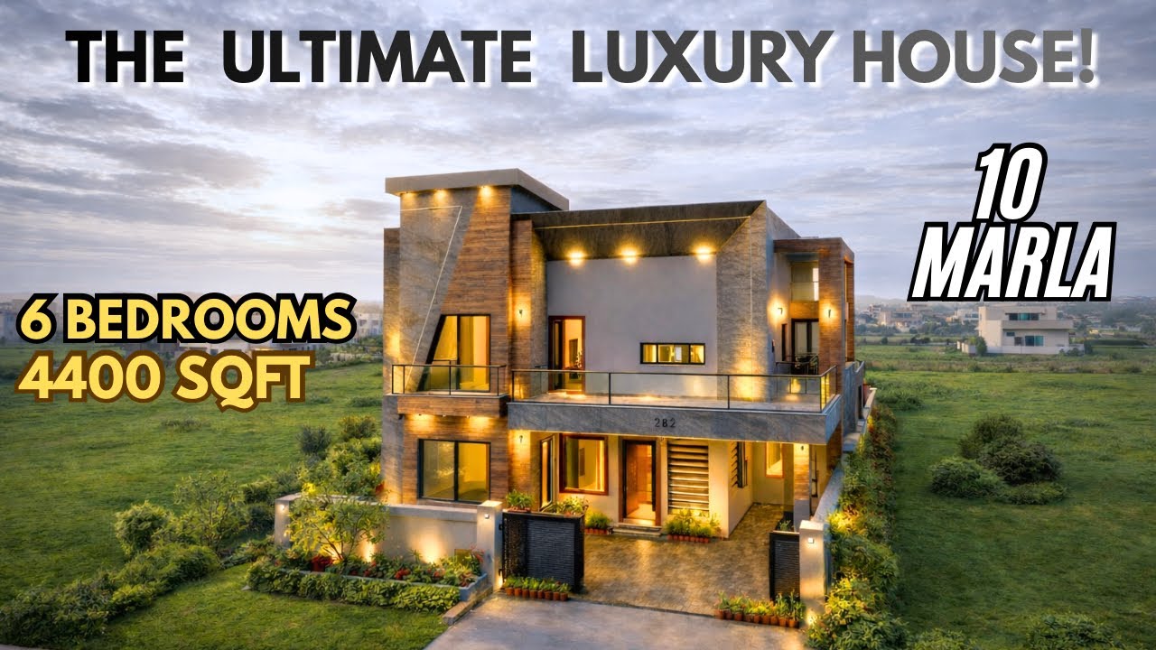 10 Marla Stunningly Beautiful Ultra Modern 6 Bedrooms House For Sale In Bahria Town Rawalpindi 