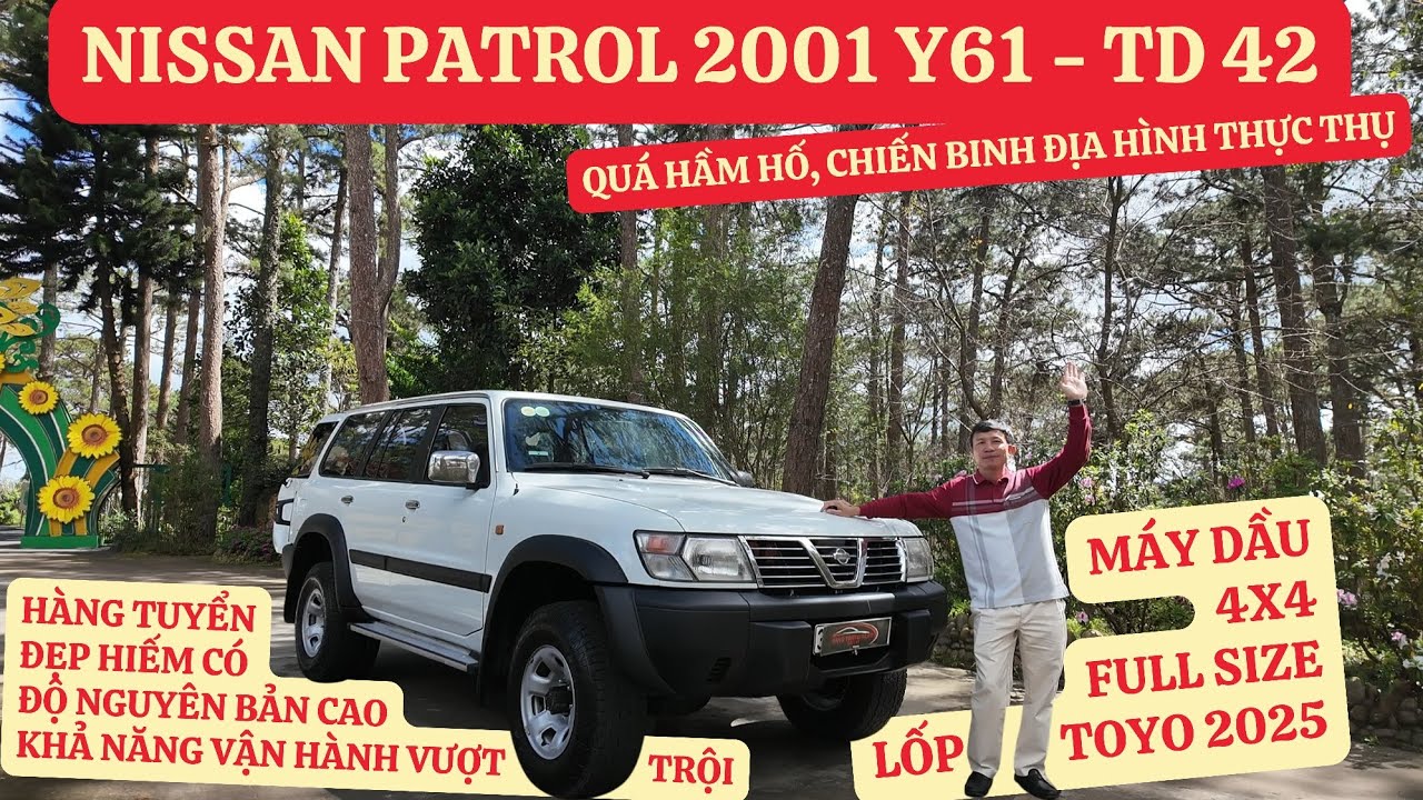 NISSAN PATROL TD-42 | Siêu đẹp, cực kỳ hầm hố, 2 cầu quá mạnh mẽ, tiếng máy dầu nghe quá phấn khích