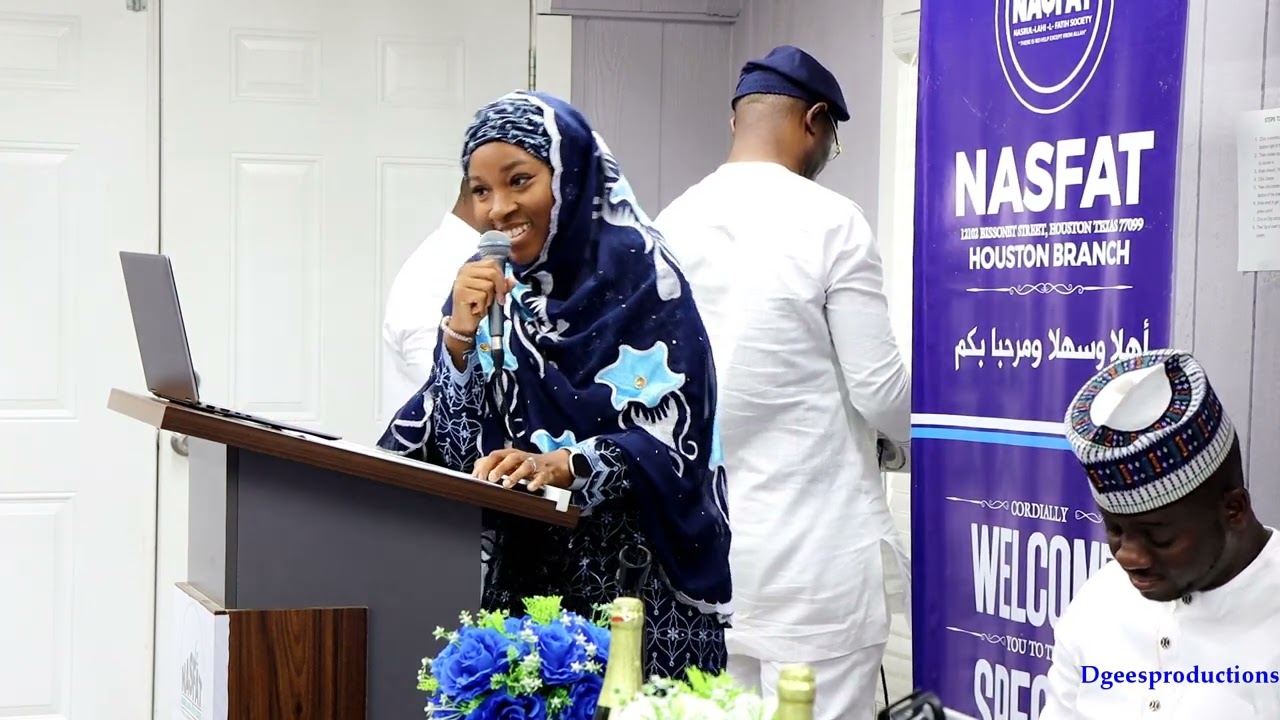 NASFAT HOUSTON BRANCH ANNUAL WOMENS WEEK  2024 LECTURE BY SISTER FATIA KASUMU (MBA)