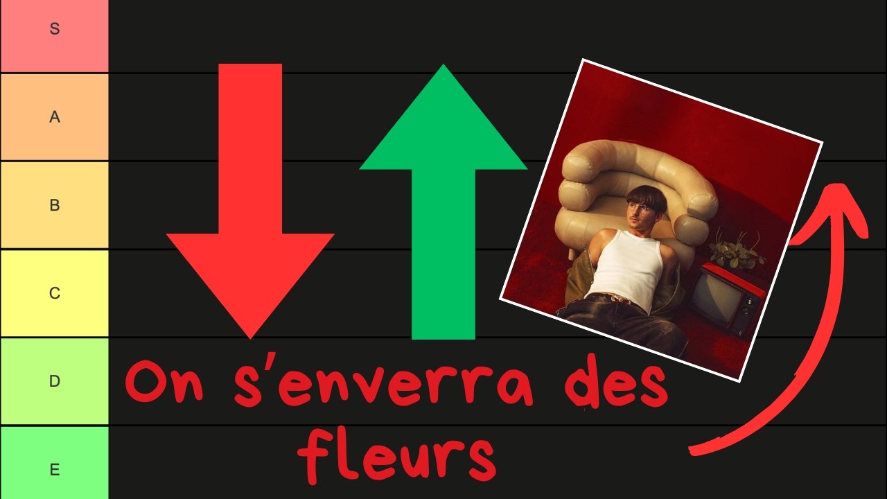 TierList des sons de On s'enverra des fleurs de Fredz (+ mon avis sur l'album)