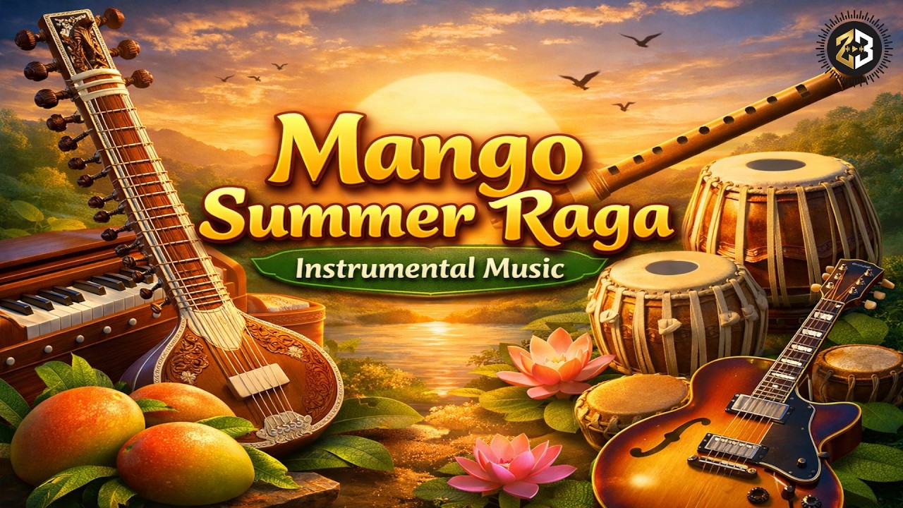 Mango Summer Raga | Indian Fusion Instrumental Music | Sitar, Bansuri & Tabla Relaxing Morning Vibes