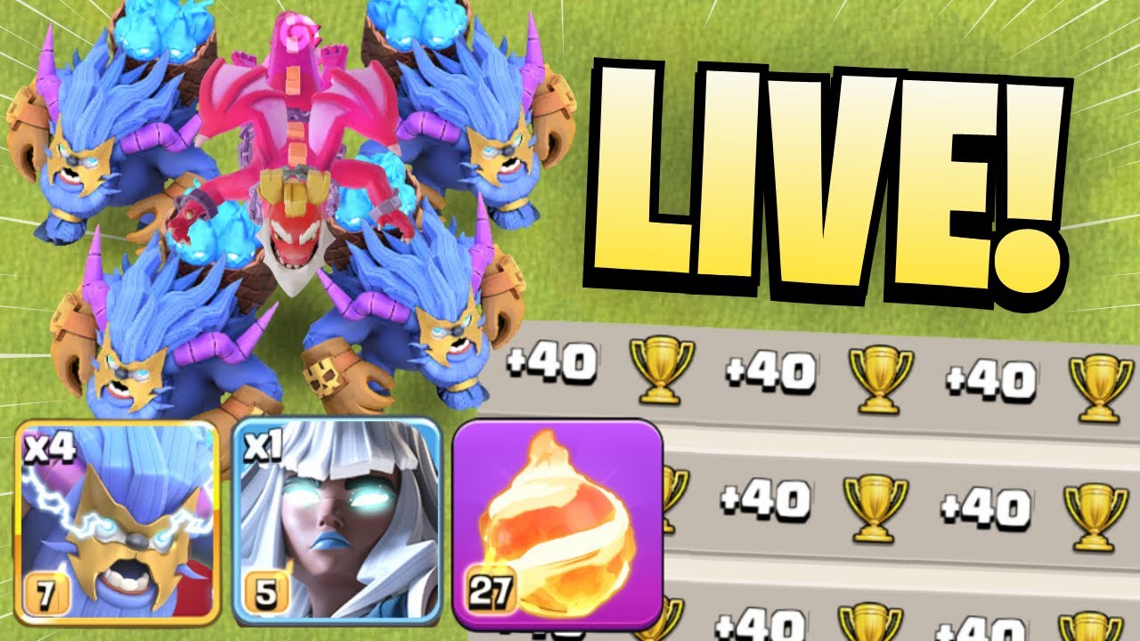 Legends League LIVE with Fireball Super Yetis! (Clash of Clans)