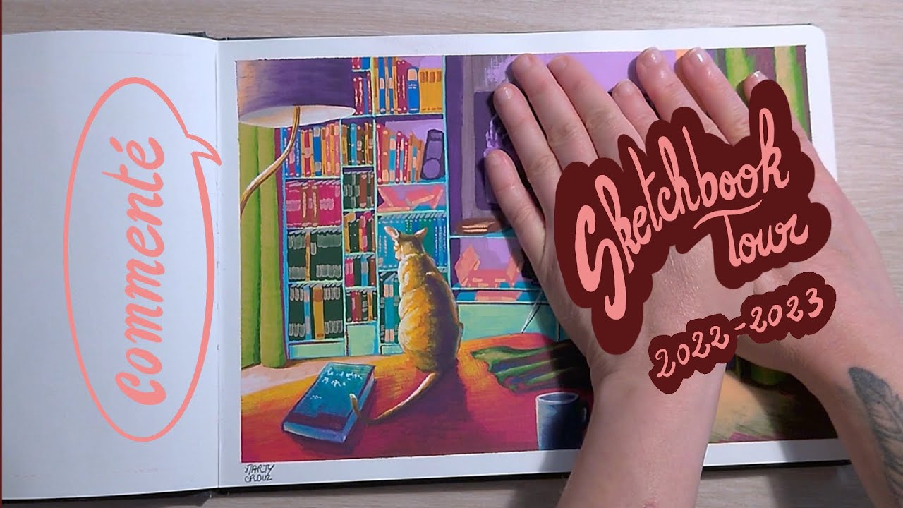 Carnet terminé ! Un petit sketchbook tour essentiellement avec des prods de 2022 et 2023.